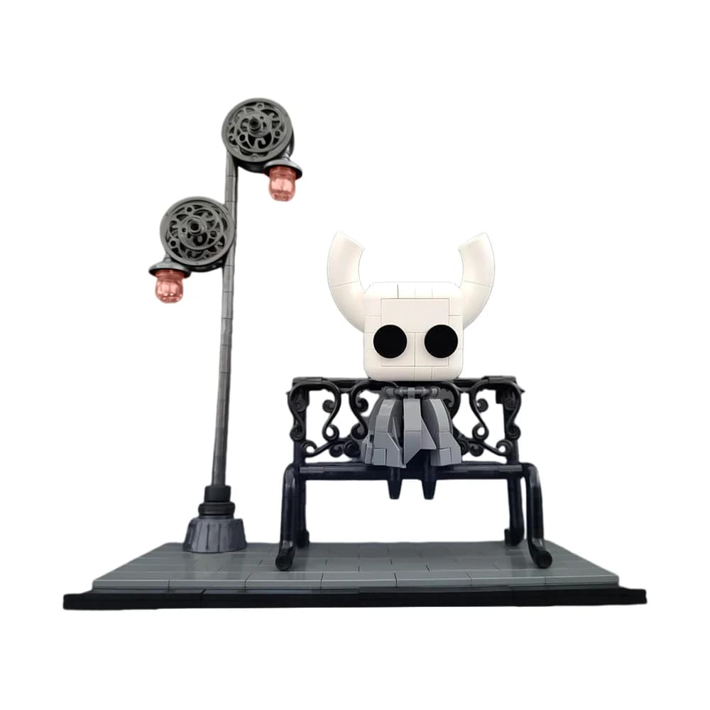 Blocs de construction de chevalier creux MOC, 337 pièces, scène de réverbère et modèle de boîte, figurine d'action en brique, bricolage, jouets