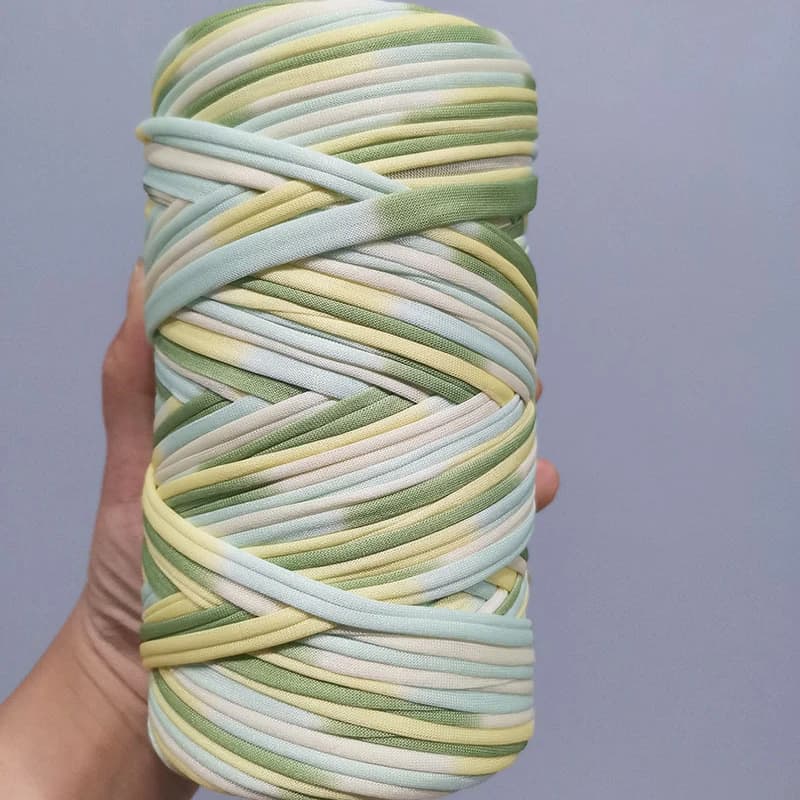 Fil de coton pour T-shirt, 300g, 150 mètres, pour tricoter, bricolage, laine douce, sac au Crochet, couverture, Section de cordon, fil de tissage
