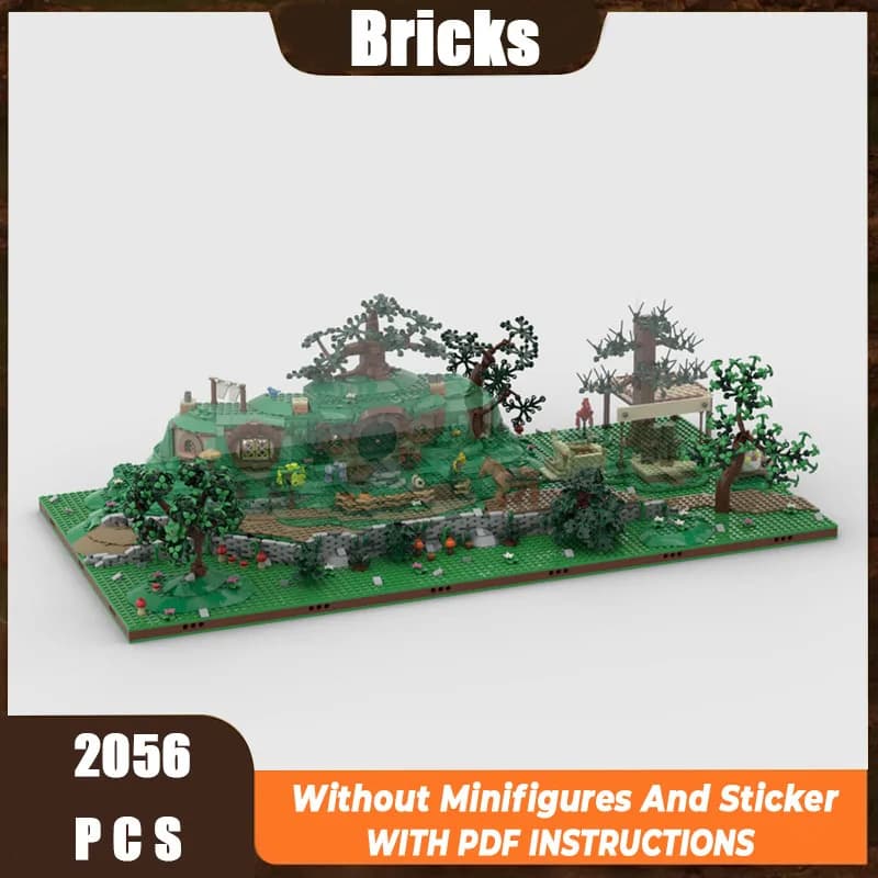 Anneau Moc scène modèle Char-arbre retardé technologie blocs de construction modulaires cadeau noël jouet pour enfants bricolage ensemble