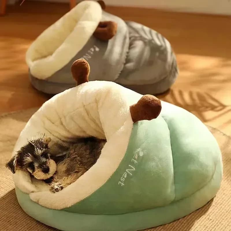 Lit chaud d'hiver pour chien, doux et confortable, grotte pour chien, nid de maison pour chat, chiot, pour petits chiens, chats, sac de couchage,