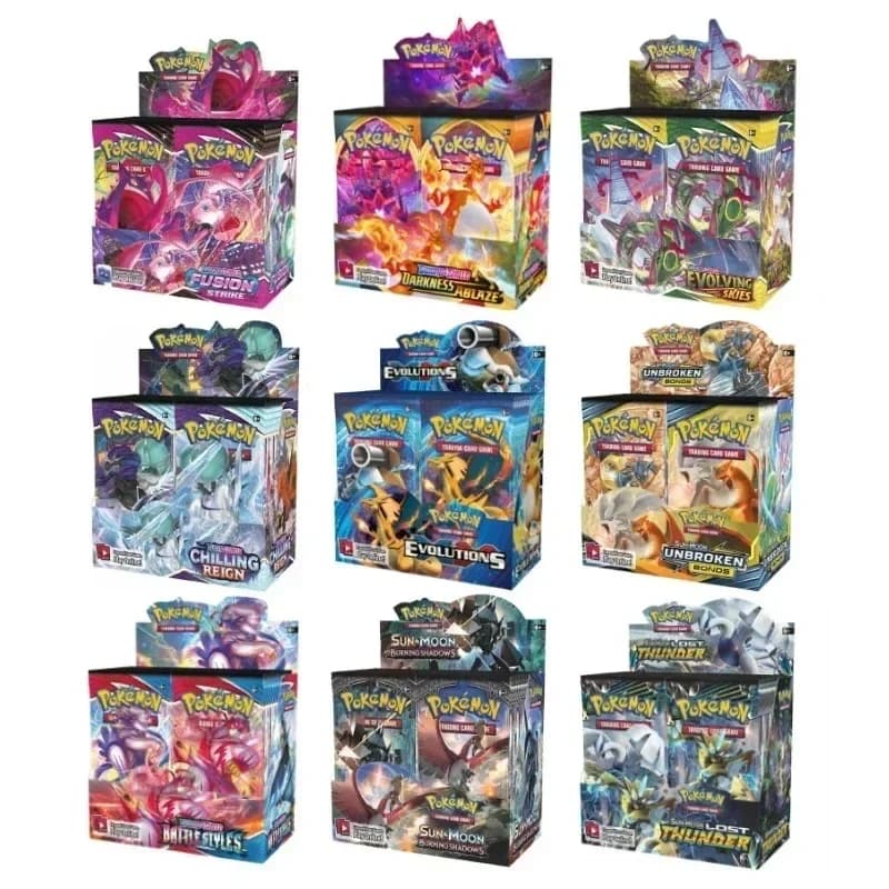 Anglais Pokemon TCG: Violet écarlate étoiles brillantes évolutions Booster boîte carte Pokemon 36 paquets 324/360 pièces carte de Collection