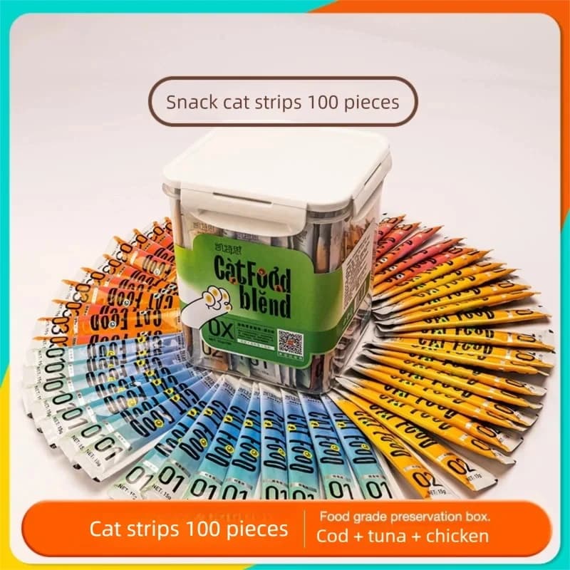 Barres de nourriture humide pour chatons et chats, enrichies en graisse pour la pelage, collations pour animaux de compagnie, crème nutritive