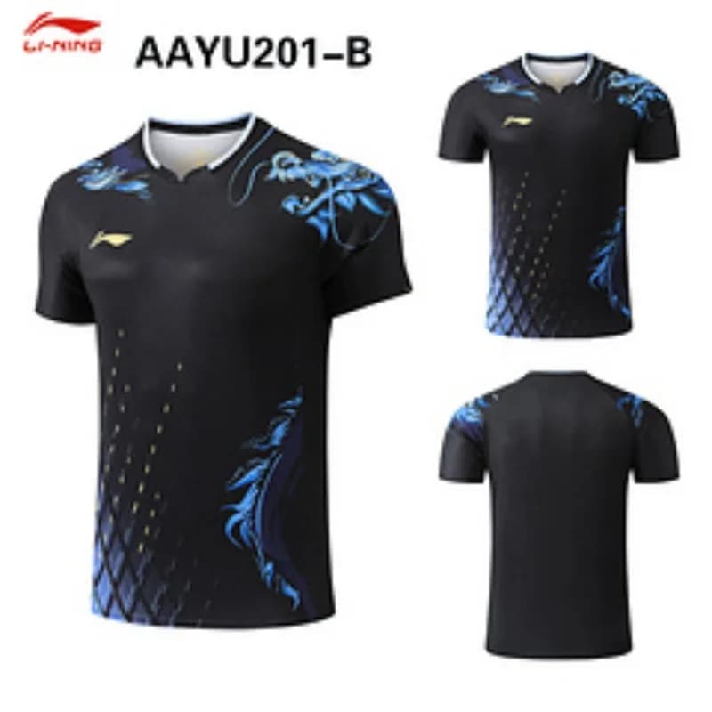Nouveau costume de match de l'équipe nationale du Dragon de Paris de tennis de table, ensemble Ma Long Fan Zhendong, chemise à manches courtes à