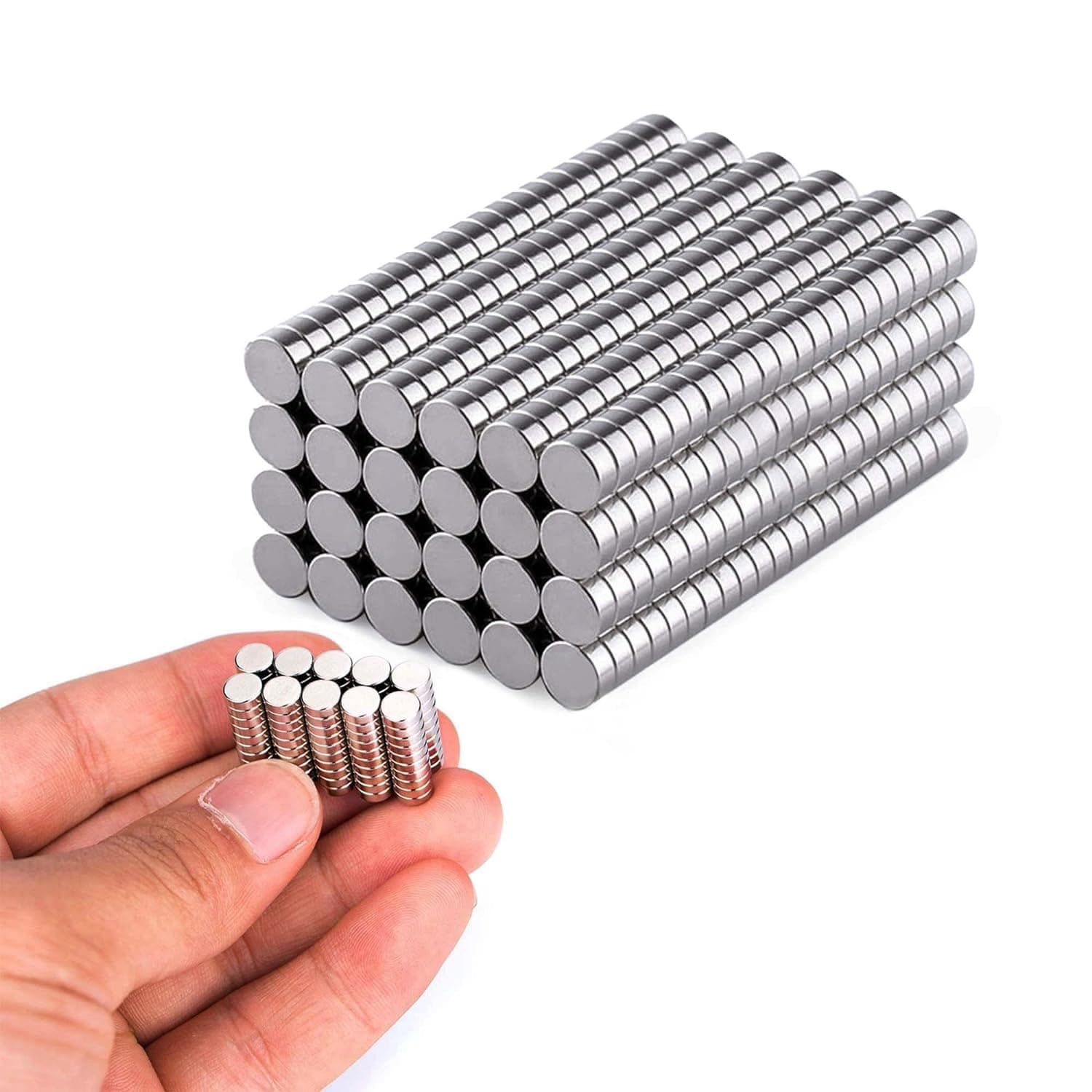 Lot de 100/200 petits aimants ronds puissants en terres rares, aimants en néodyme de 2/4/5 mm pour réfrigérateur, bricolage, artisanat et aimants