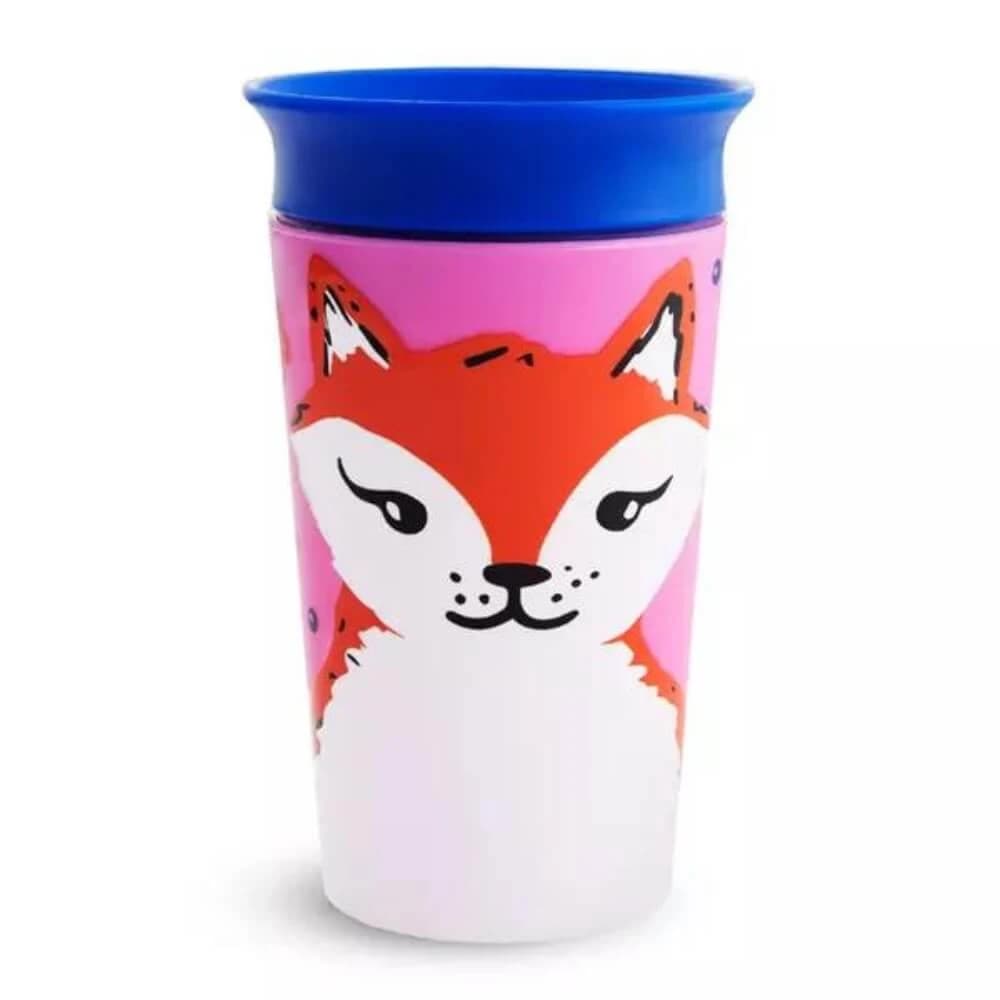 Tasse d'entraînement Miracle 360 Wildlove, +12 mois, Red Fox, 266 ml, Munchkin