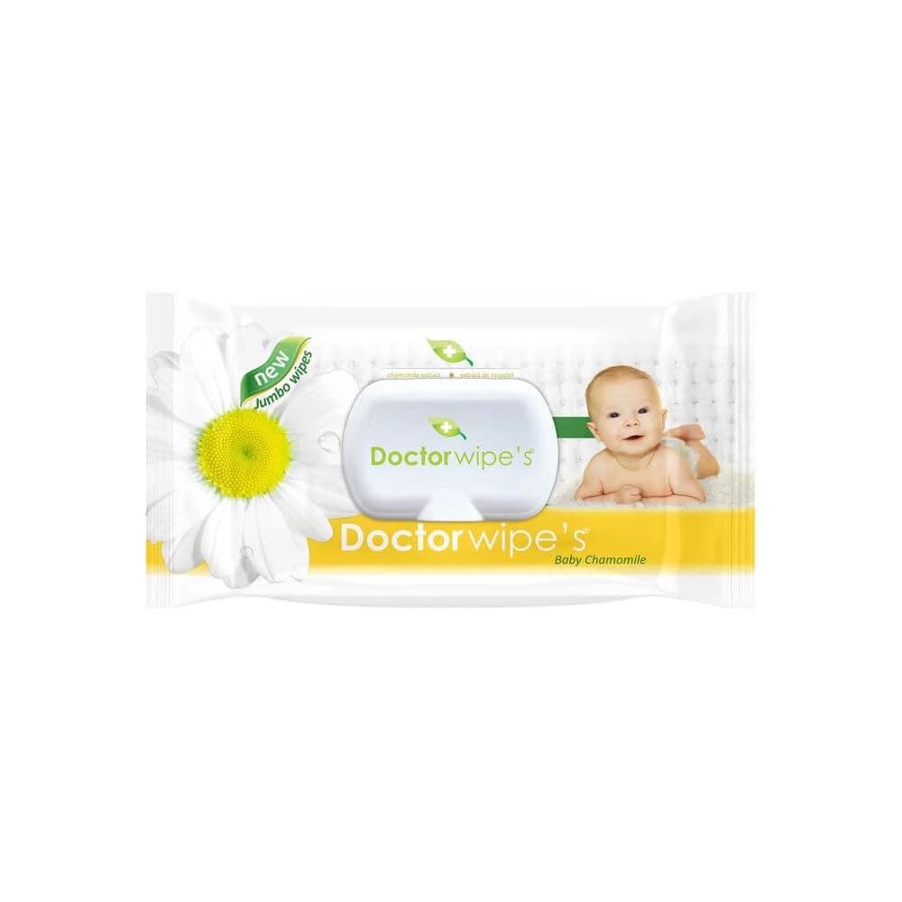 Jumbo Baby Chamomile Wet Wipes, 72 pièces, Doctor Wipe's view 2