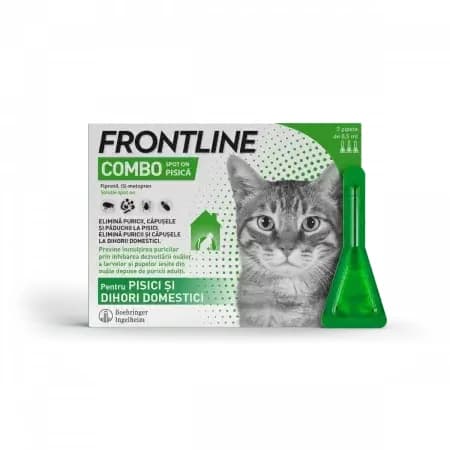 Frontline Combo spot on pour chats, 3 pipettes, Frontline