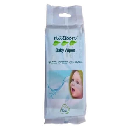 Lingettes humides 99% d'eau Lingettes humides Premium, 10 pièces, Nateen