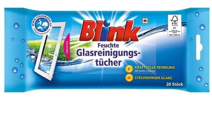 Blink, Lingettes humides pour frotter, 20 pièces