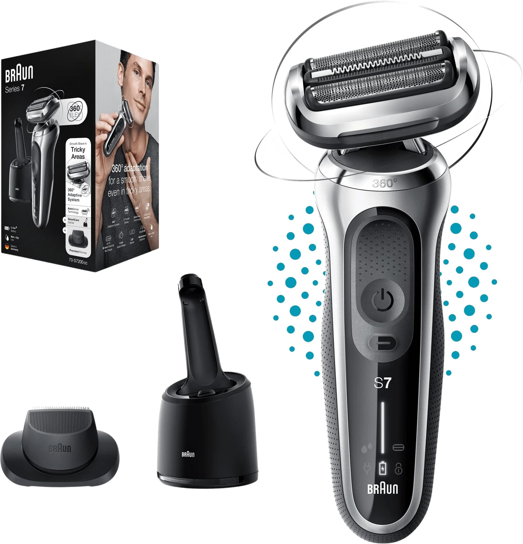 Braun Series 7 71-S7200cc Argent view 2