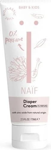 NAÏF Crème contre l'érythème fessier pour bébés et enfants Sans parfum 1×75 ml, crème contre l'érythème fessier