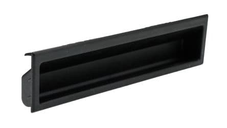 RS PRO Poignée Noir en Polyamide Peint en noir, 131.3 mm x 19 mm x 36.5mm,