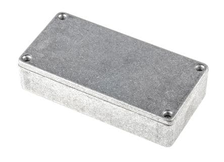 RS PRO Boîtier en Fonte d'aluminium IP54 Blindé, 101 mm, 50 mm, Argent 24.5 mm, Argent