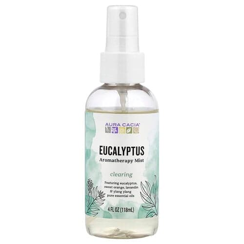 Aura Cacia, Brouillard d'aromathérapie, Eucalyptus, 118 ml