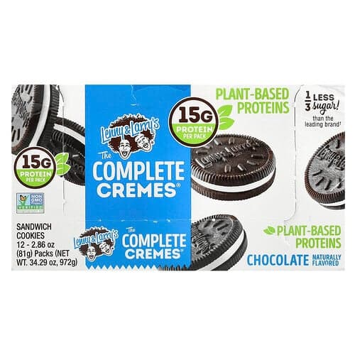 Lenny & Larry's, The Complete Cremes®, Biscuits, Chocolat, 12 sachets, 81 g chacun