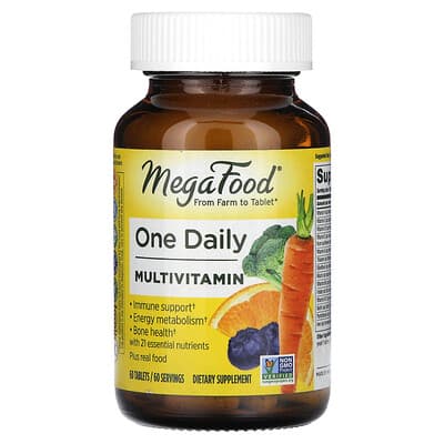 MegaFood, Multivitamine journalière, 60 comprimés