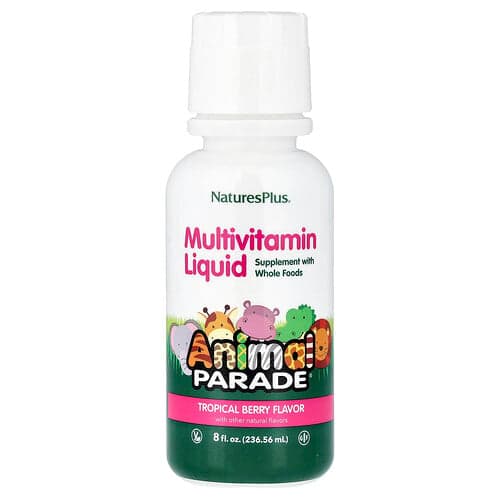 NaturesPlus, Animal Parade®, Liquide multivitaminé, Baie tropicale, 236,56 ml