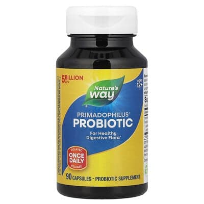 Nature's Way, Probiotique Primadophilus®, 12 ans et plus, 5 milliards d'UFC, 90 capsules
