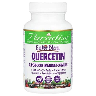 Paradise Herbs, Earth's Blend, Quercétine, 90 capsules végétariennes