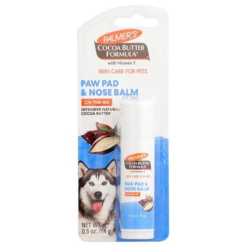 Palmer's for Pets, Cocoa Butter Formula® à la vitamine E, Coussinet pour les pattes et baume pour le nez, Pour les animaux de compagnie, 14 g