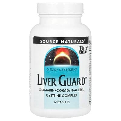 Source Naturals, Liver Guard™, Silymarine, CoQ10, Complexe de N-acétylcystéine, 60 comprimés