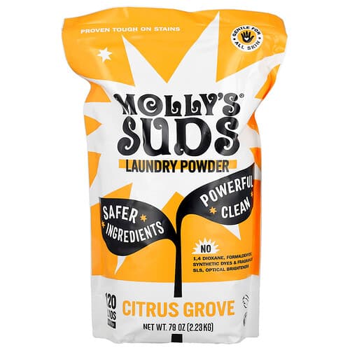 Molly's Suds, Lessive en poudre originale, Citrus Grove, 2,28 kg