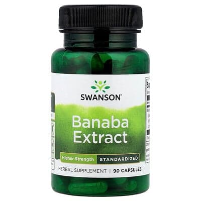 Swanson Vitamins, Extrait de Banaba, 90 capsules (60 mg par capsule)