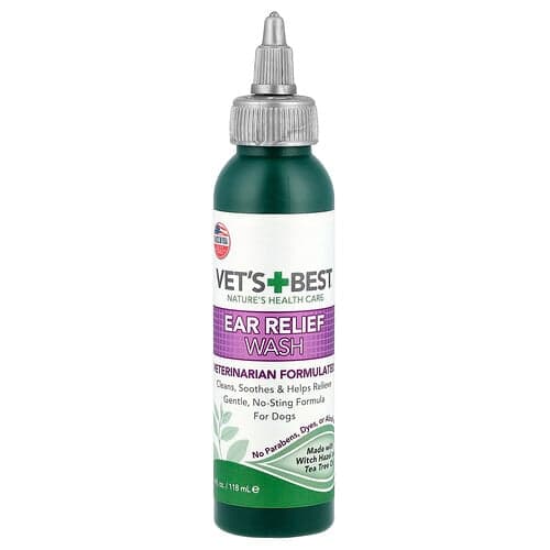 Vet's Best, Nettoyant pour le soulagement des oreilles, Pour chiens, 118 ml