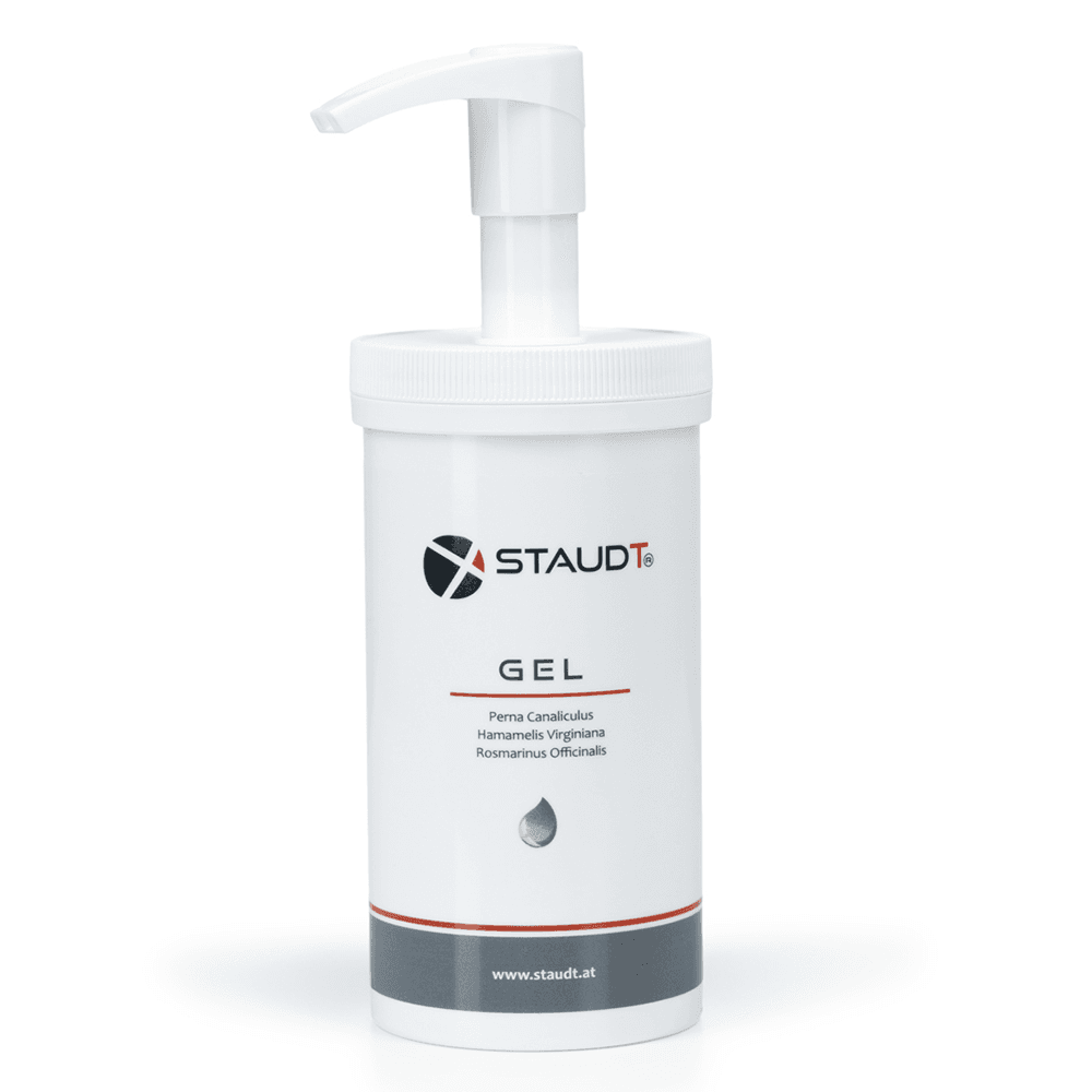 Gel STAUDT, flacon-pompe ou recharge, 500 ml, douleurs articulaires, tensions et maux de dos, extraits de moules vertes et de plantes, non gras