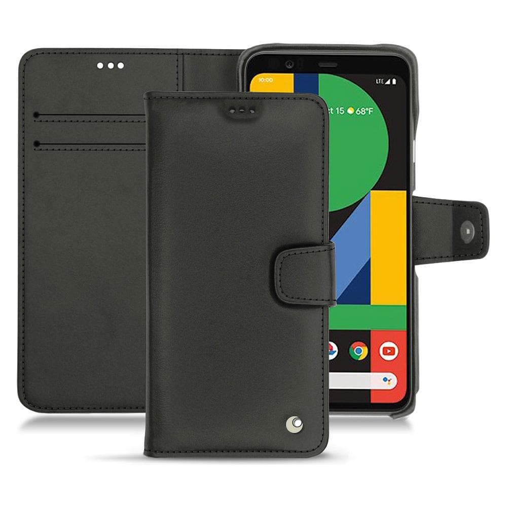 Noreve Housse cuir portefeuille (Google Pixel 4 XL), Coque pour téléphone portable, Noir