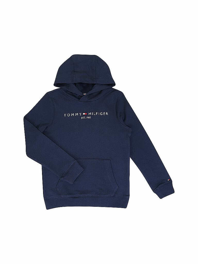 TOMMY HILFIGER Sweat à capuche garçon - Hoodie bleu marine | 176