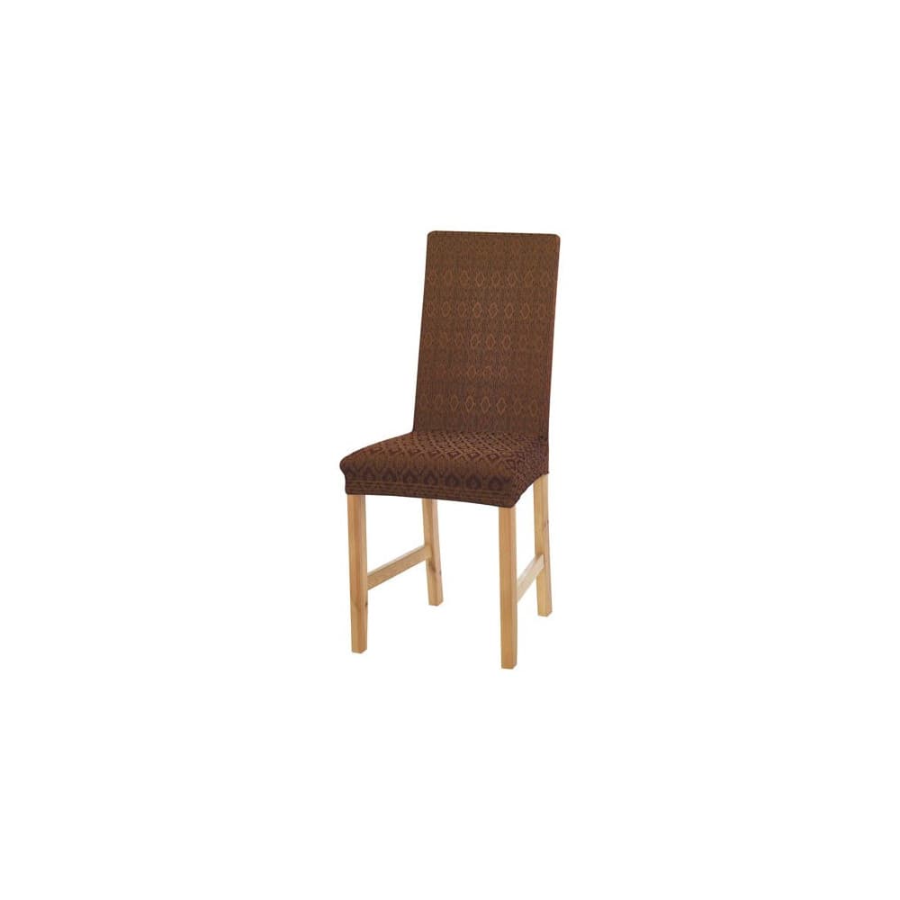 Couvre-chaises extensibles chocolat - les 2
