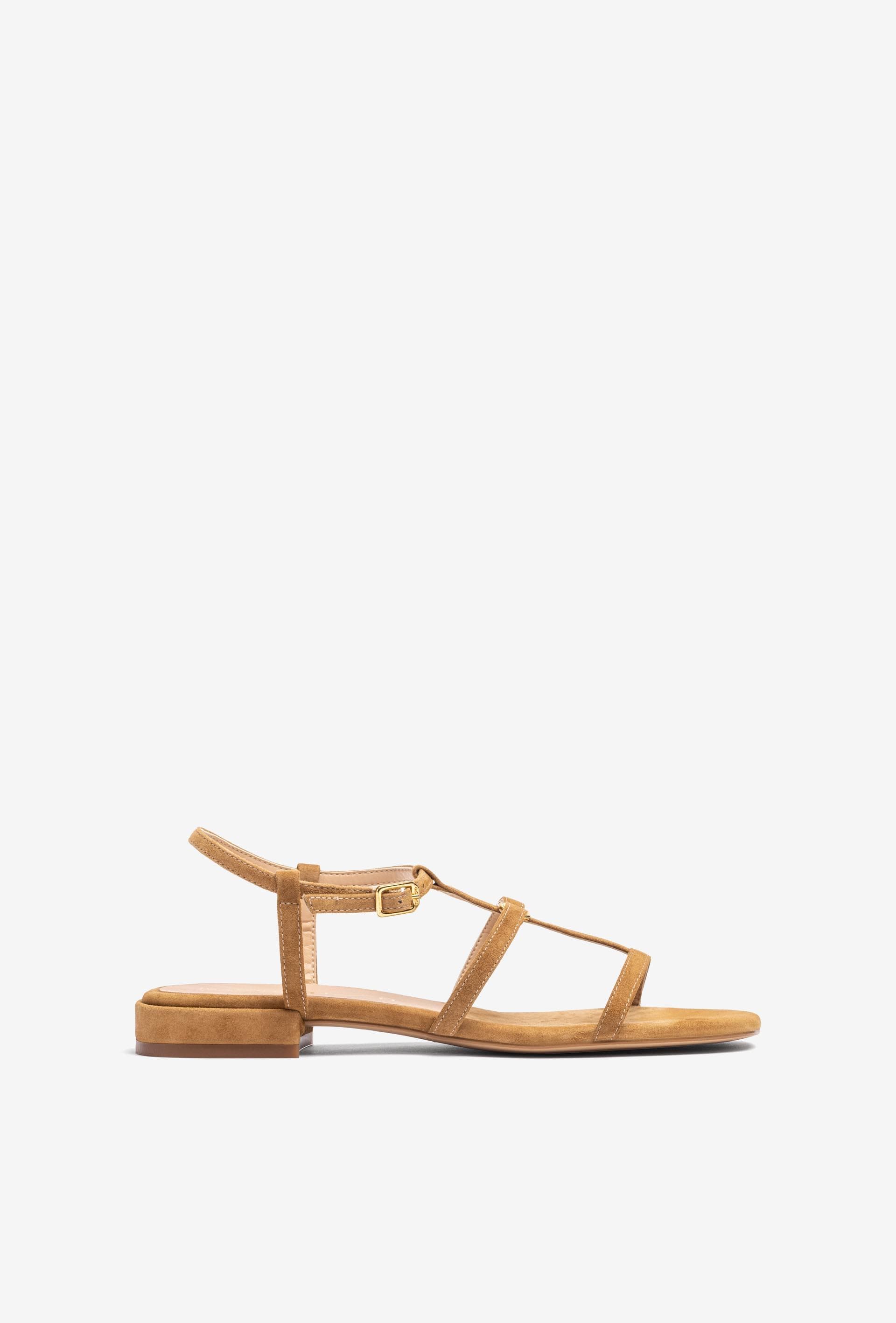 Flache sandalen mit verzierung
