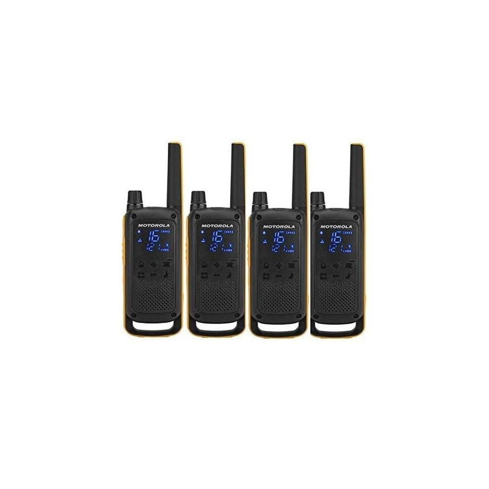 Motorola Talkabout T82 Extreme Quad Pack portable radio 2 bandes PMR 446 MHz 16 canaux noir, jaune (pack de 4)