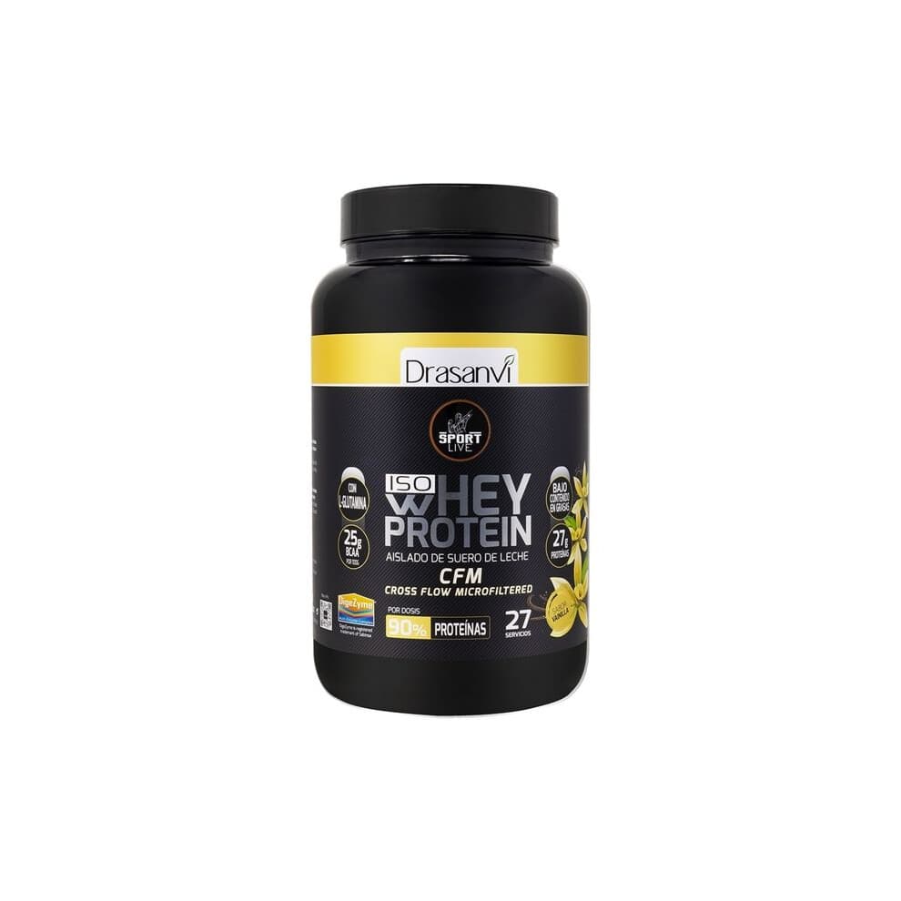 DRASANVI - Isolat de protéine de lactosérum (saveur vanille) 800 g (Vanille)