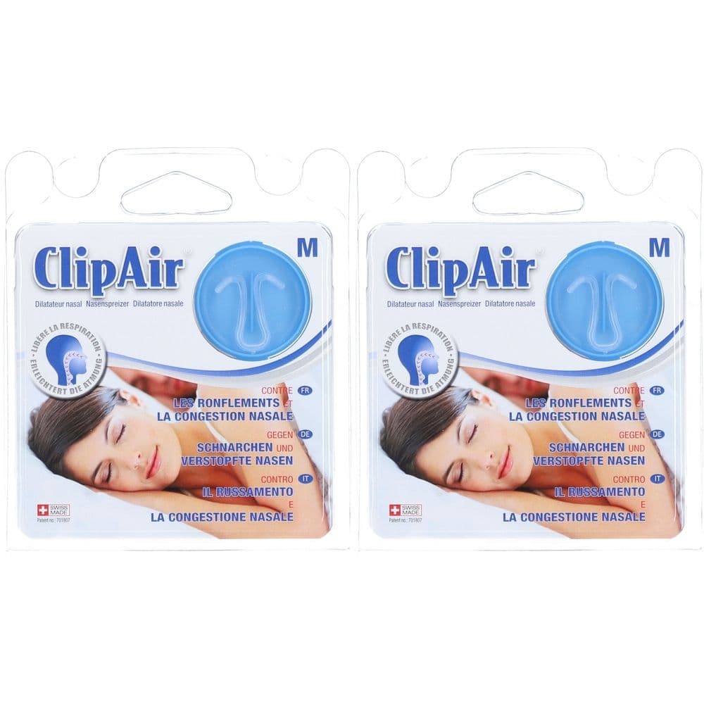 CLIPAIR Dilatateur nasal M contre les ronflements et la congestion nasale Autre 2x1 pc(s)