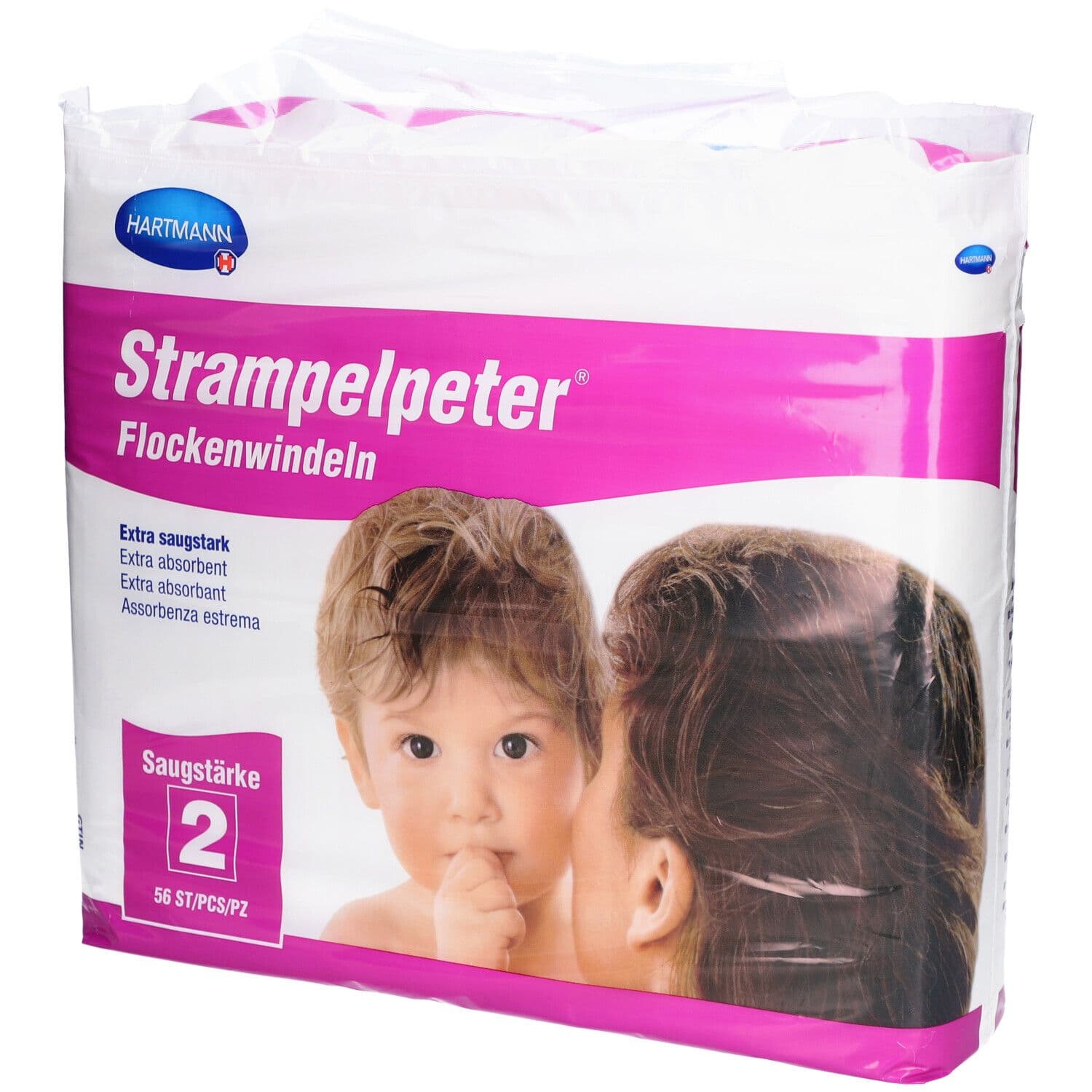 Strampelpeter® Couches en écailles absorbtion 2 56 pc(s) Couches