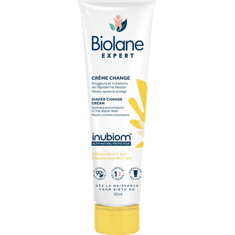 Biolane Expert Crème Change - Répare, Apaise & Protège - Peaux Sensibles 100 ml Crème Pour La Peau