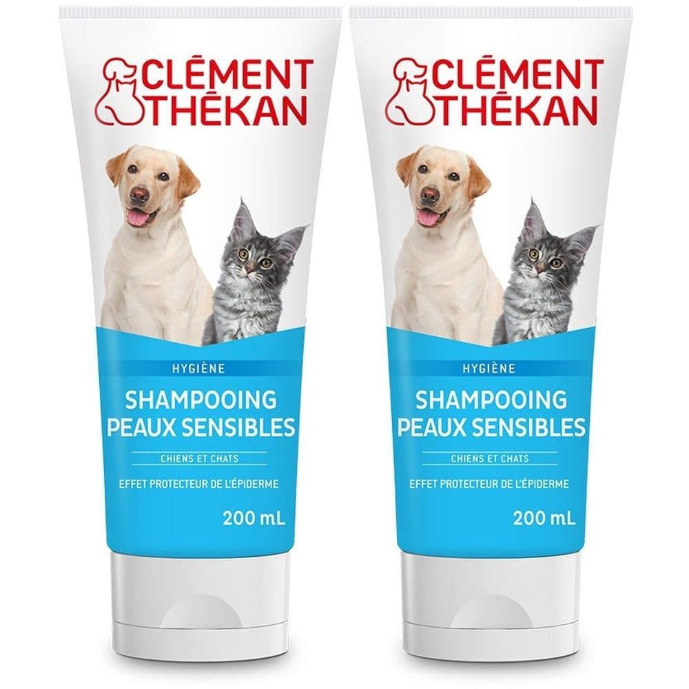 Clement Thekan Shampooing Peaux Sensibles Chien Chat 200ml 2x200 ml