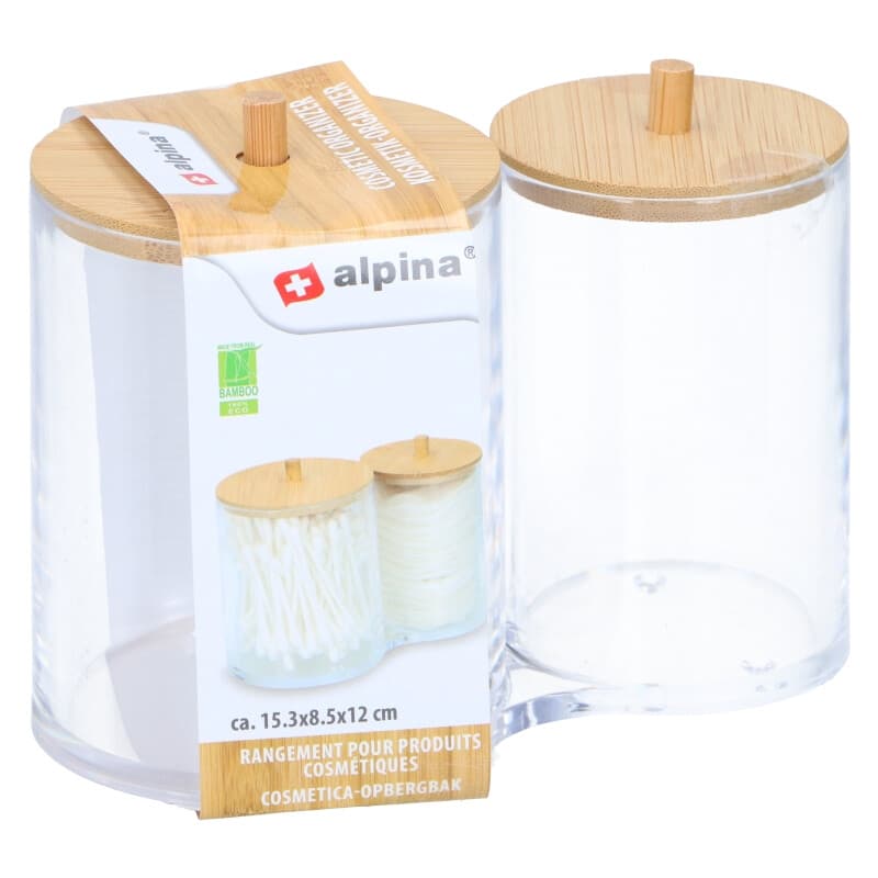 Alpina Rangement pour produits cosmétiques - 15,3 x 8,5 x 12 cm