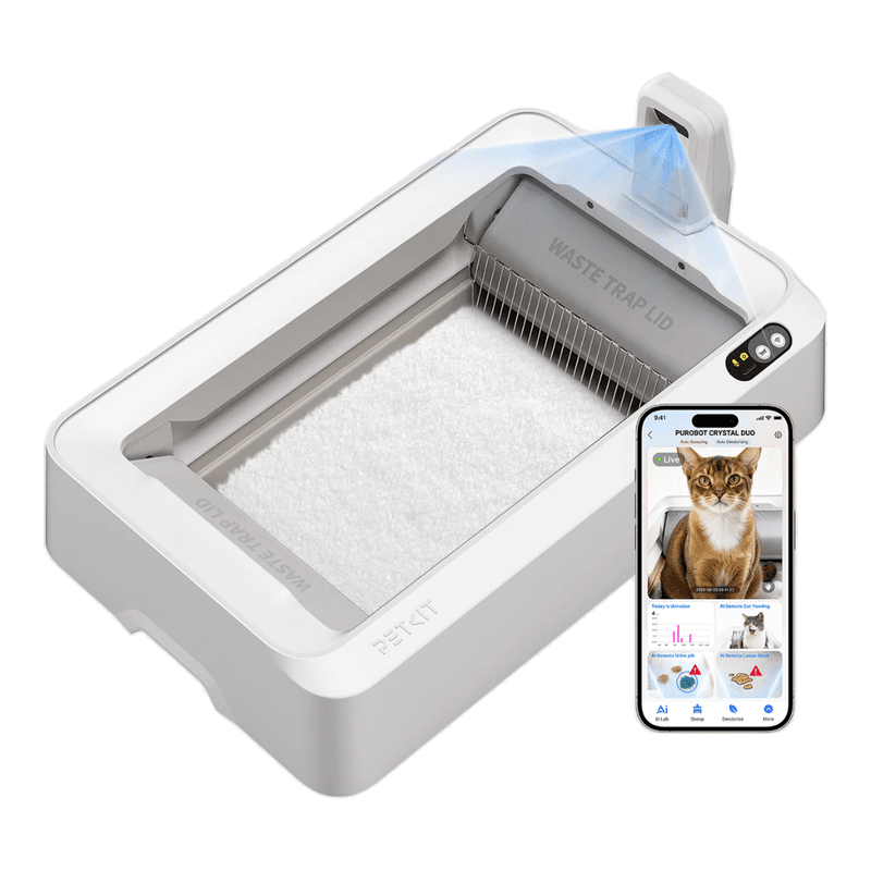 Petkit Purobot Crystal Duo Bac à litière pour chat automatique