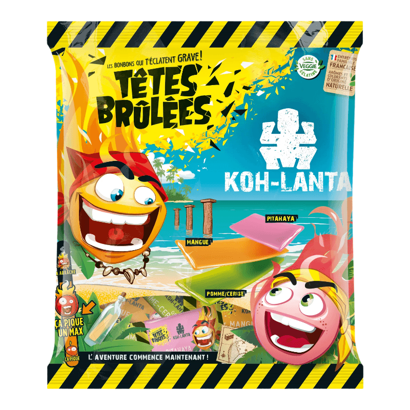 Têtes Brûlées Koh-Lanta Bonbons extrêmes Sachet 150 g