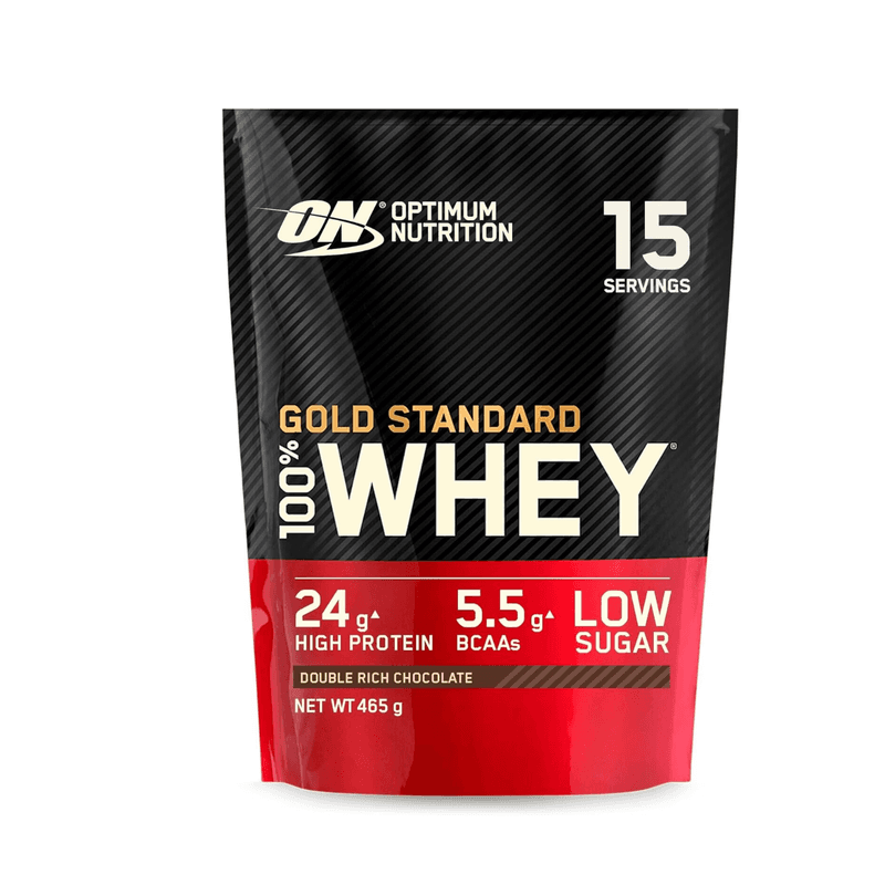 Optimum Nutrition Gold Standard 100% Whey Protein, Double Rich Chocolate 465 g (15 portions)