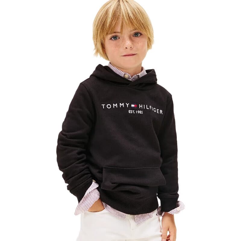 Tommy Hilfiger sweat à capuche essentiel unisexe enfant noir 4 ans