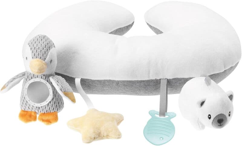 Nuby Coussin d'éveil ventral pingouin
