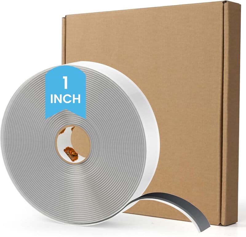 TAPEBEAR Ruban d'étanchéité en butyle, Noir, 1 po x 30 pi x 1/8 po, Ruban mastic de plomberie, Mastic d'étanchéité et calfeutrage pour fenêtre