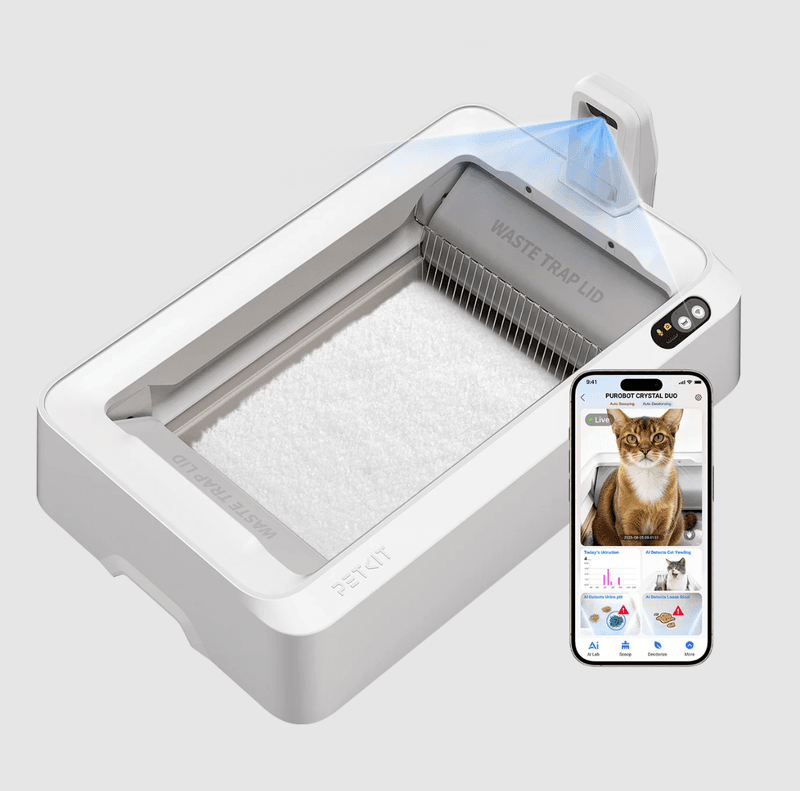 Petkit Purobot Crystal Duo Bac à litière pour chat automatique