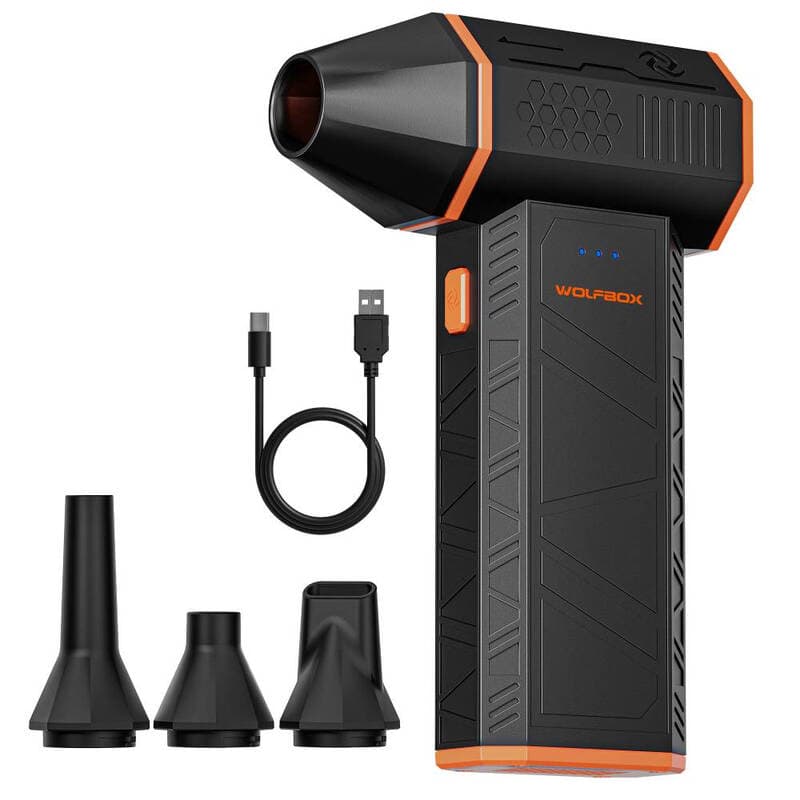 WOLFBOX MegaFlow 50 Souffleur à air comprimé, 3 vitesses réglables avec charge rapide