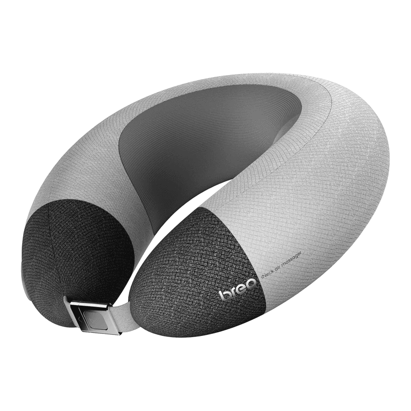 Breo iNeck Air 2 Oreiller de massage shiatsu avec fonction chauffante et relaxation profonde des tissus
