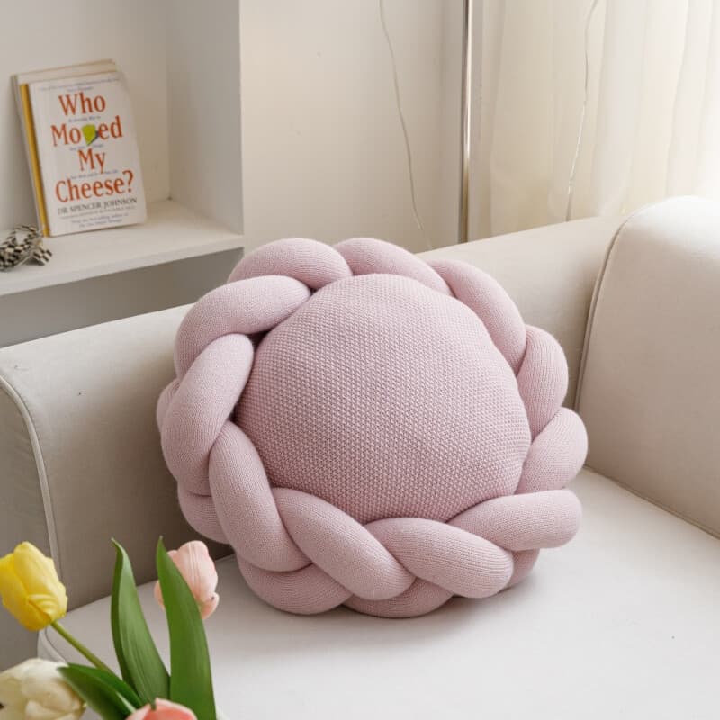 MEROPE, Coussin couronne en acrylique, 40x40 cm, lilas, 1 pack